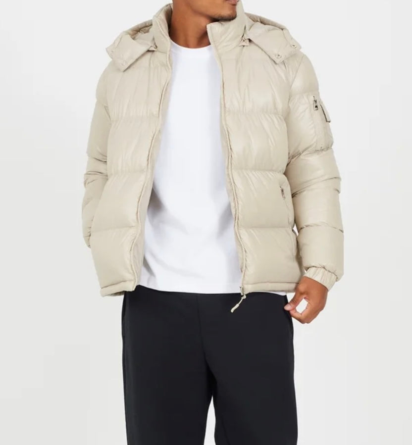 Puffer Jacket Beige