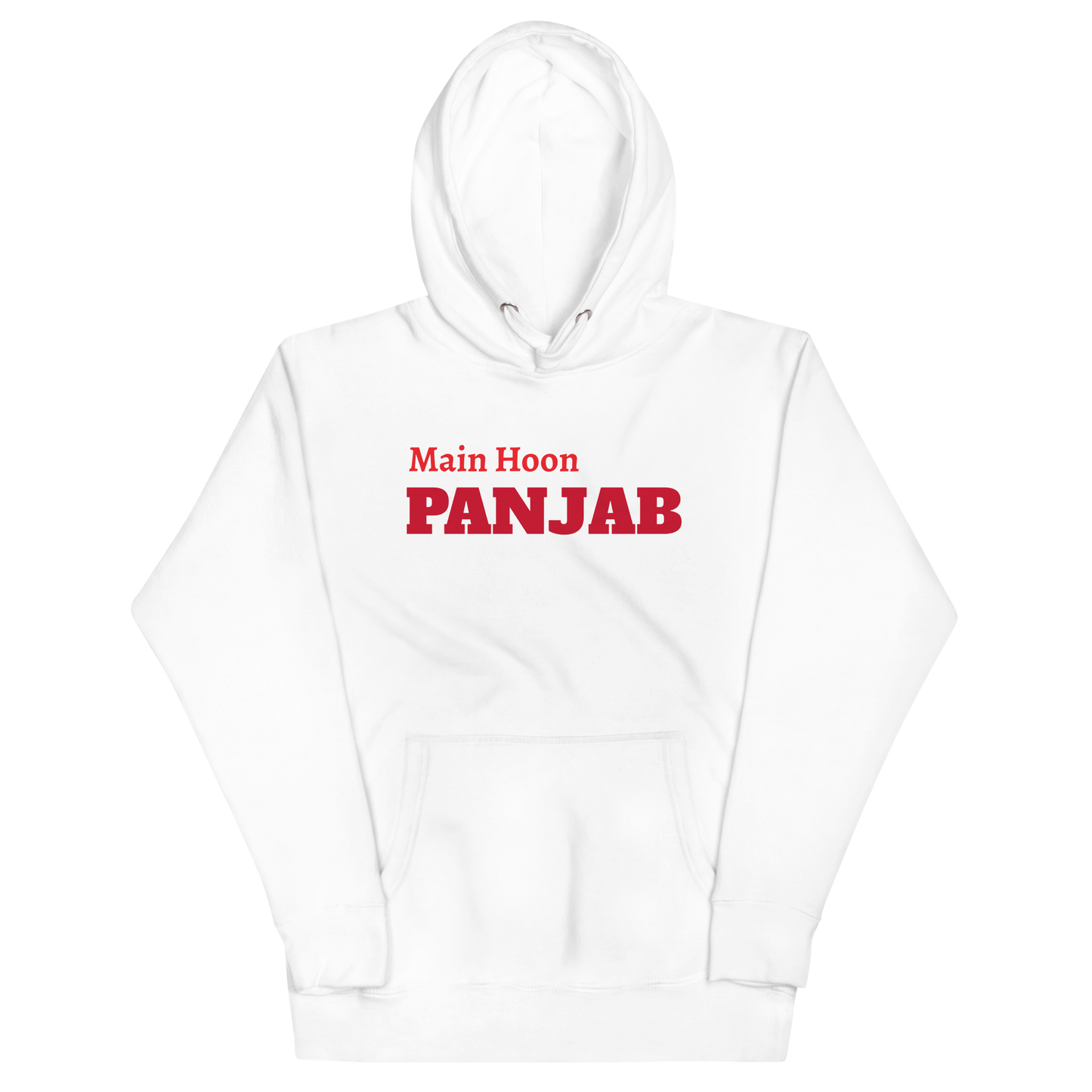 Main Hoon PANJAB Hoody White