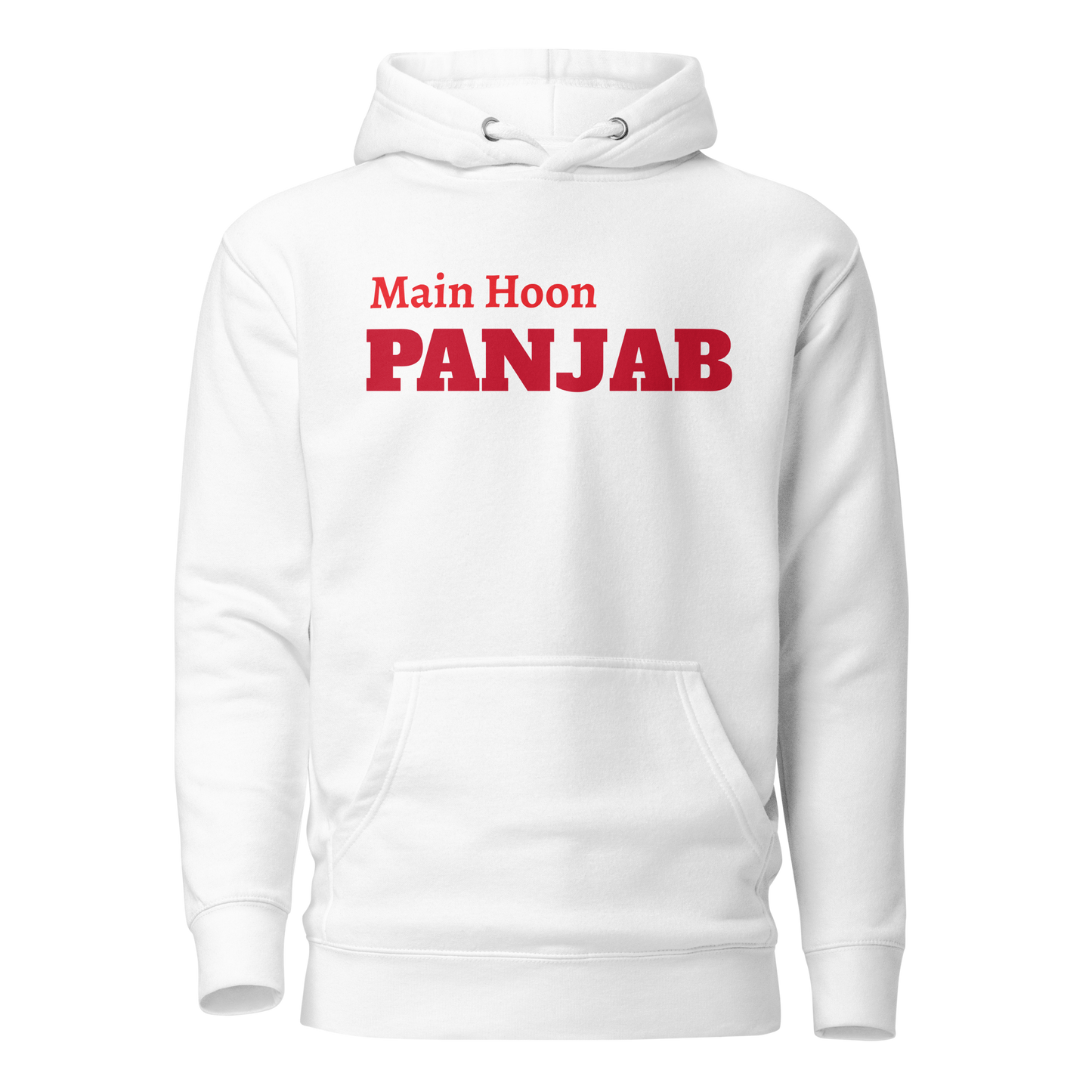 Main Hoon PANJAB Hoody White