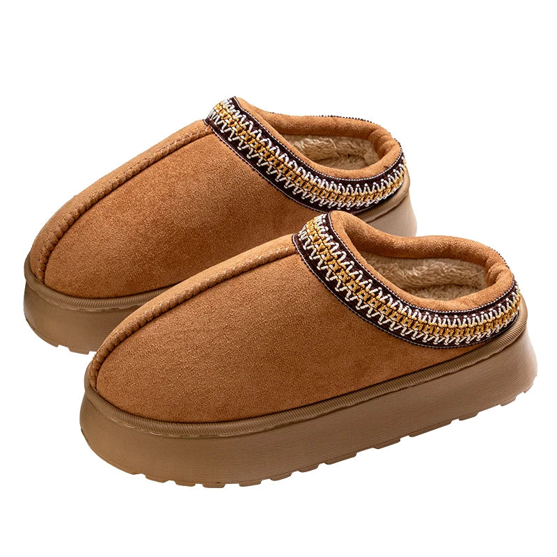 Woman Slippers Plush Interior