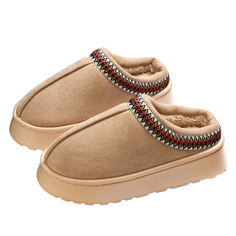 Woman Slippers Plush Interior