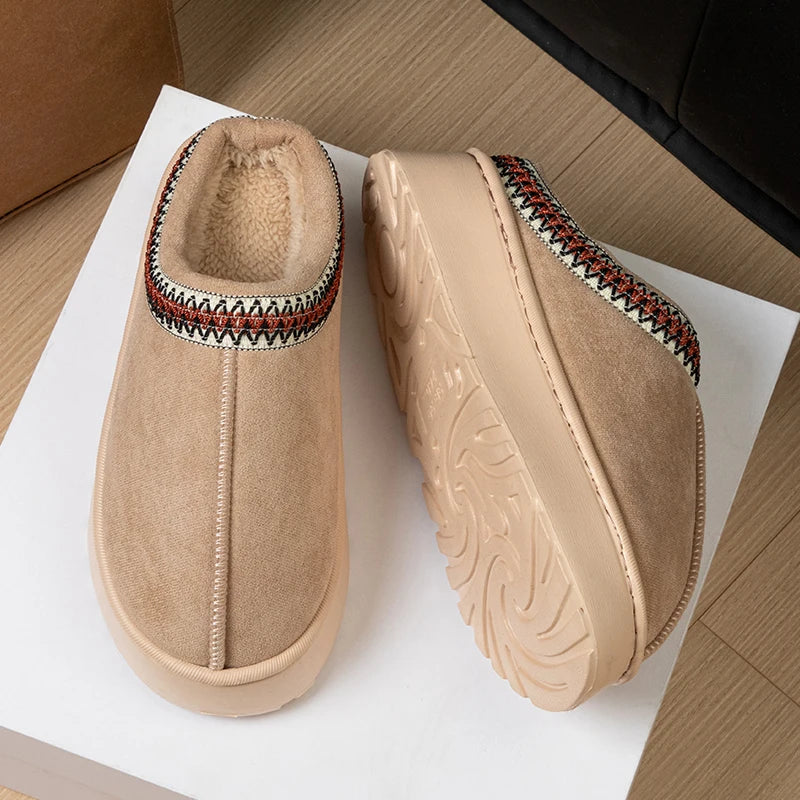 Woman Slippers Plush Interior